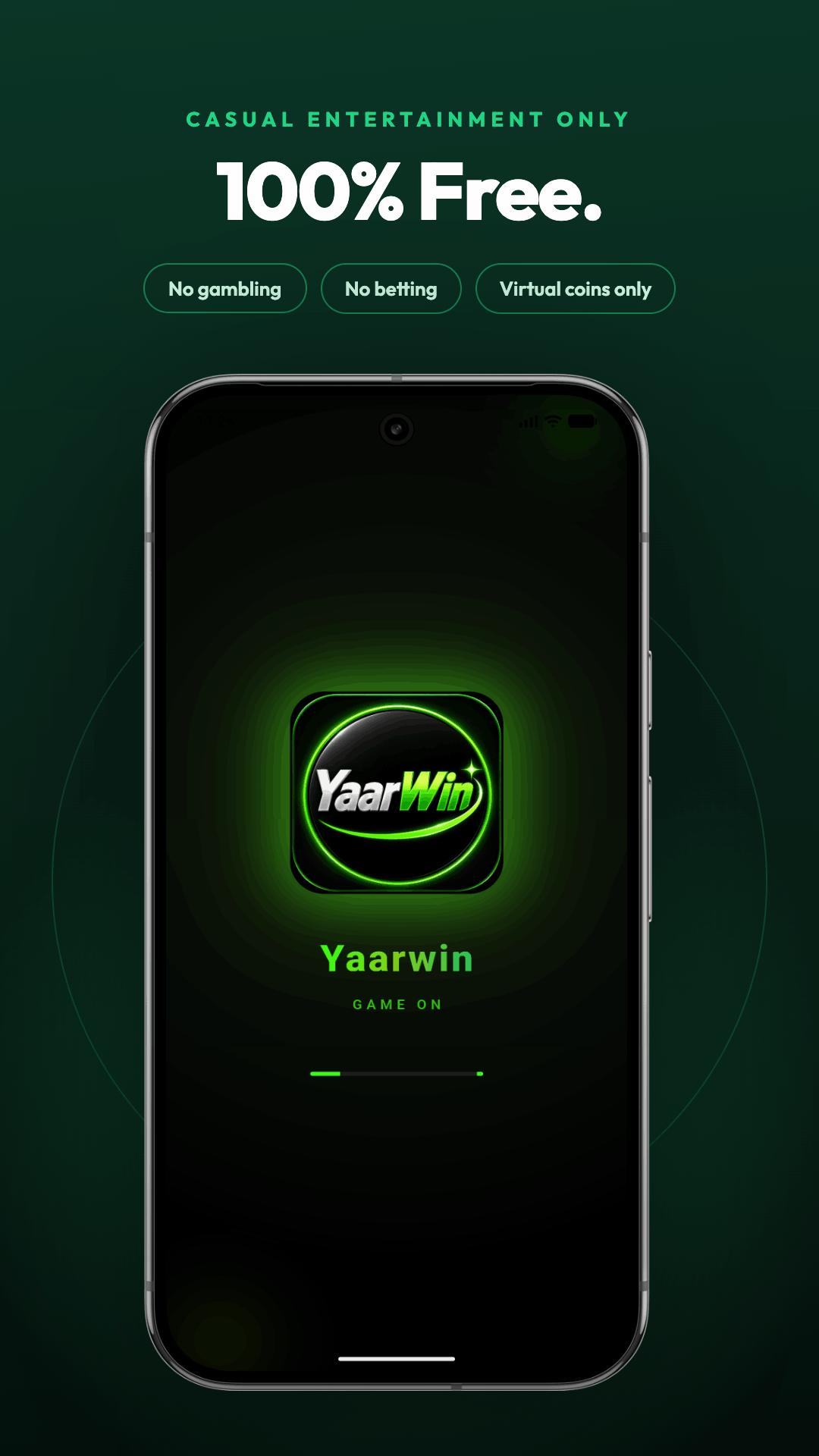 Yaarwin splash — 100% Free, no gambling, no betting, virtual coins only